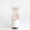 Pleaser - UNICORN708LG KnöchelriemenSandale, Poledance Schuhe - Pole dance schuhe - Transparent Product image
